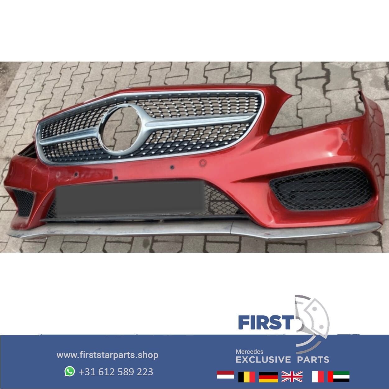 W218 BUMPER FACELIFT CLS AMG VOORBUMPER COMPLEET + DIAMOND G, Autos : Pièces & Accessoires, Utilisé, -, Avant, -