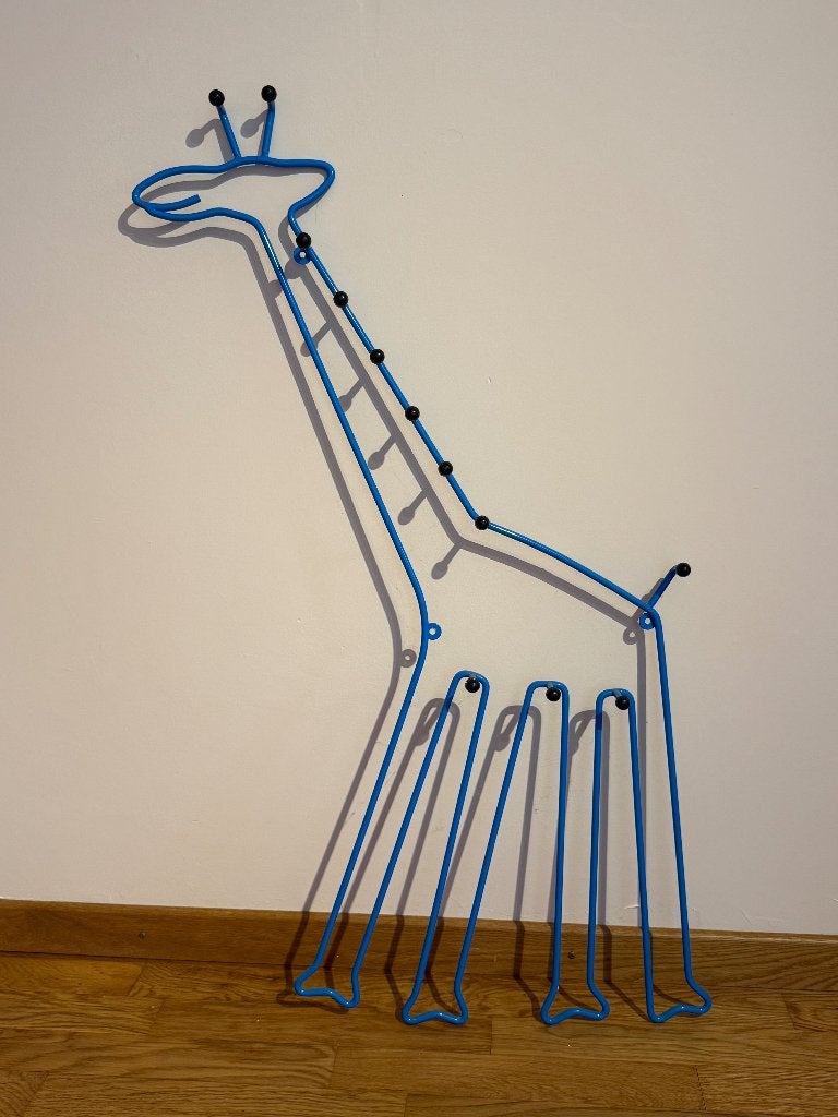 Porte-manteau mural IKEA SPRALLIG – girafe vintage années 90, Portemanteau mural, Comme neuf, Enlèvement, 100 à 150 cm