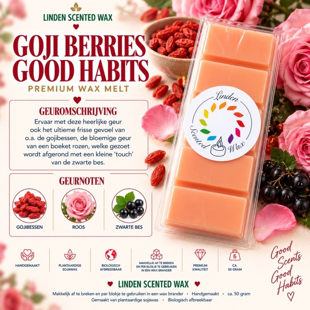 Waxmelts GOJI BERRIE Good Habits waxmelt geur parfum rituals, Overige merken, Ophalen of Verzenden, Kaars, Was