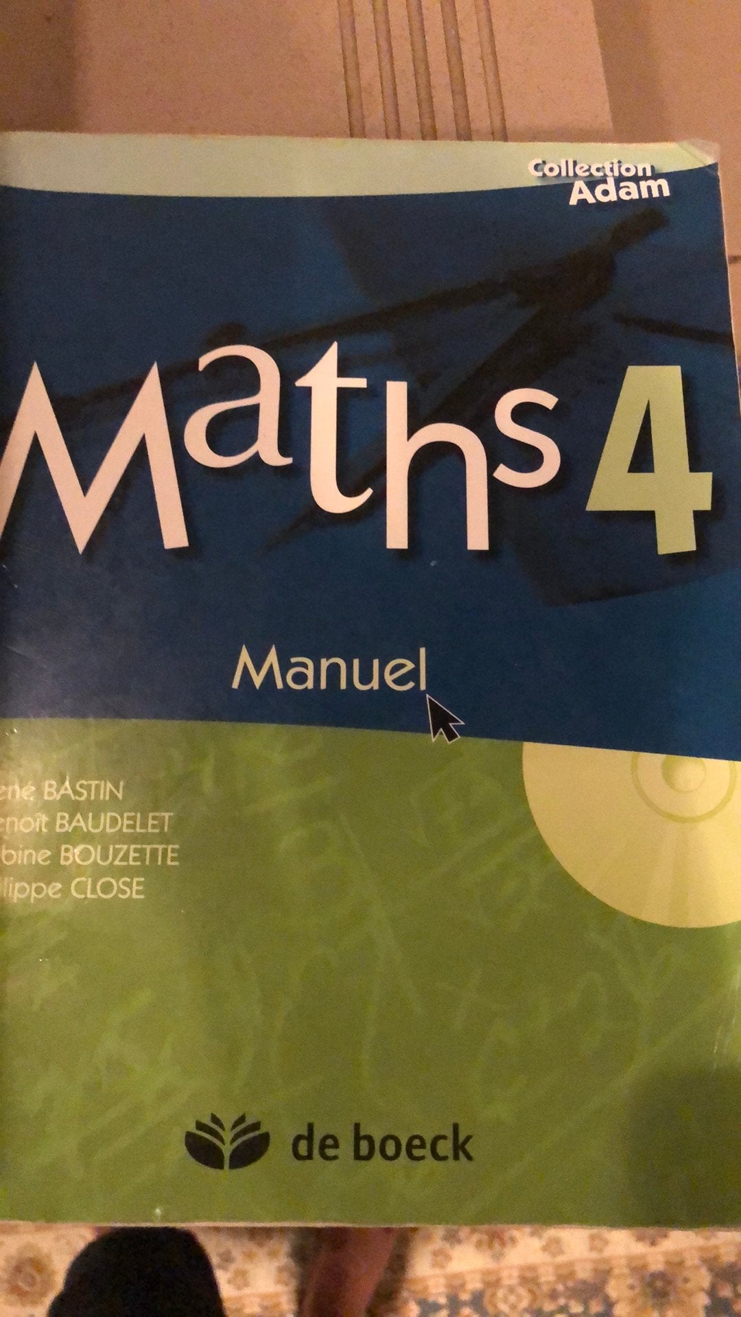 Maths 4 manuel de boeck, Enlèvement ou Envoi, Comme neuf
