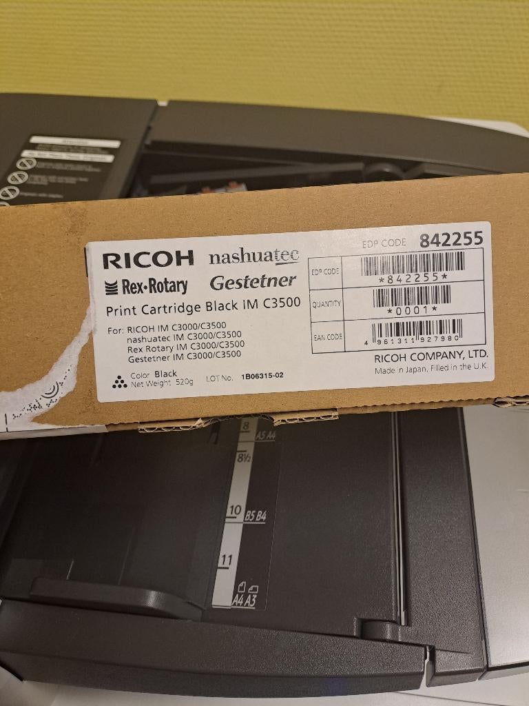 Toner Ricoh IM C3500 noir (black), Enlèvement ou Envoi, Neuf, Toner