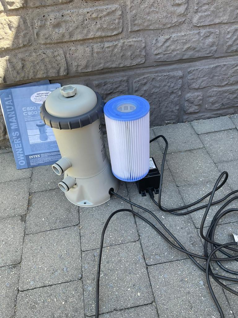 Pomp zwembad, Tuin en Terras, Ophalen, Zo goed als nieuw