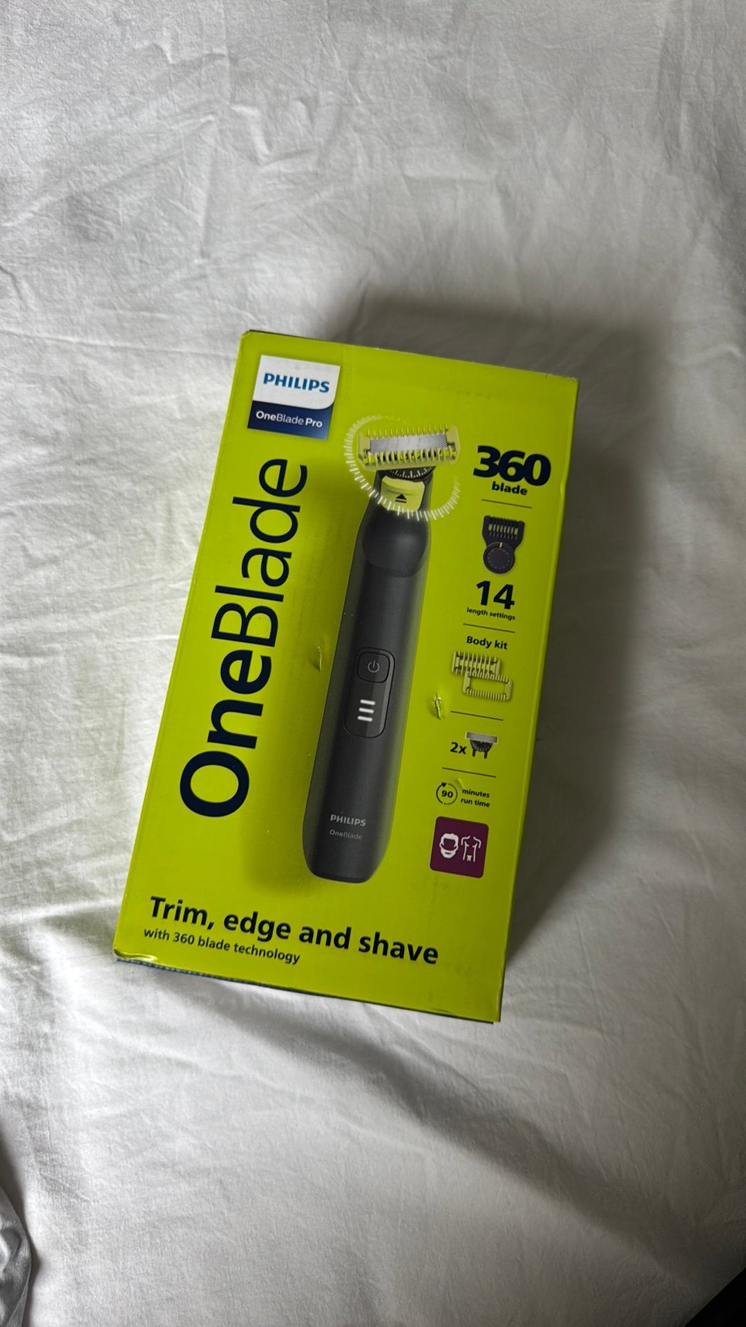 Philips OneBlade Pro 360 Visage et corps - Noir -, Electroménager, Équipement de Soins personnels, Enlèvement, Neuf