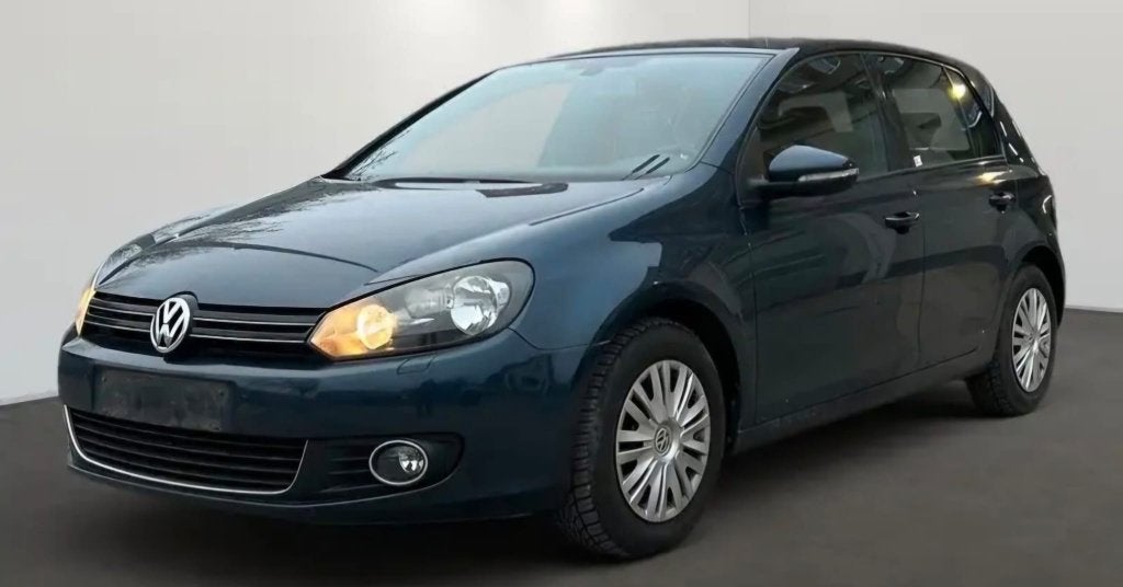 VW Golf 6 1.4 TSI - Bruin leder interieur - Zetelverwarming, Auto's, 4 cilinders, Blauw, Leder, 5 deurs