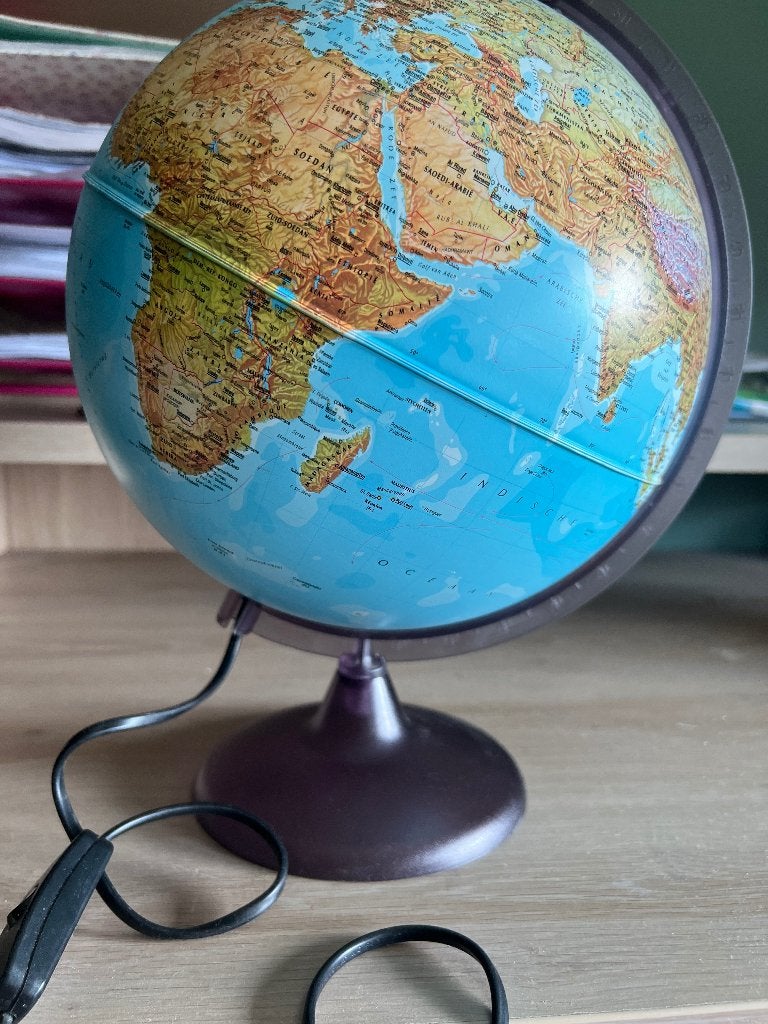 Wereldbol, Ophalen, Kunststof, Educatief, Zo goed als nieuw
