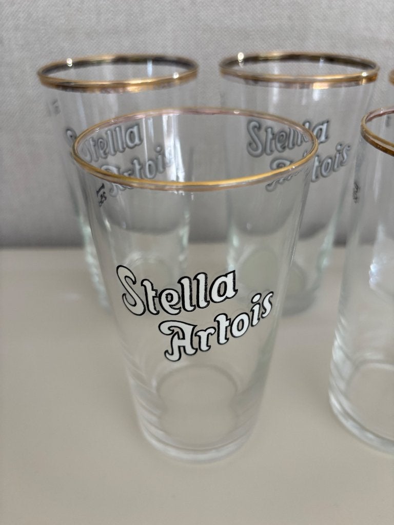 Lotje vintage ‘ 70 glazen Stella. 5 Stuks., Enlèvement ou Envoi