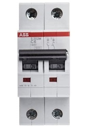 ABB Vynckier automaat 2-polig 6A C-curve, Doe-het-zelf en Bouw, Elektriciteit en Kabels, Nieuw, Installatieautomaat, ABB, Ophalen