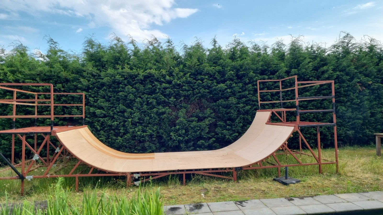 Skateramp 8x3m, Sport en Fitness, Ophalen, Zo goed als nieuw, Skateboard