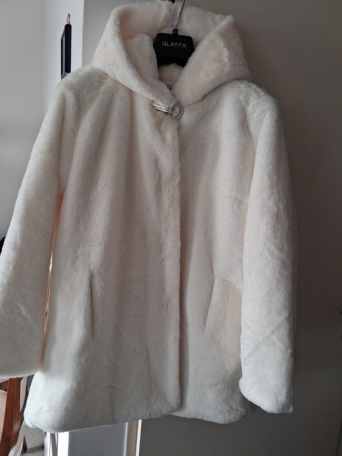 manteau de fourrure d'hiver blanc (40), Vêtements | Femmes, Enlèvement ou Envoi, Neuf, Blanc
