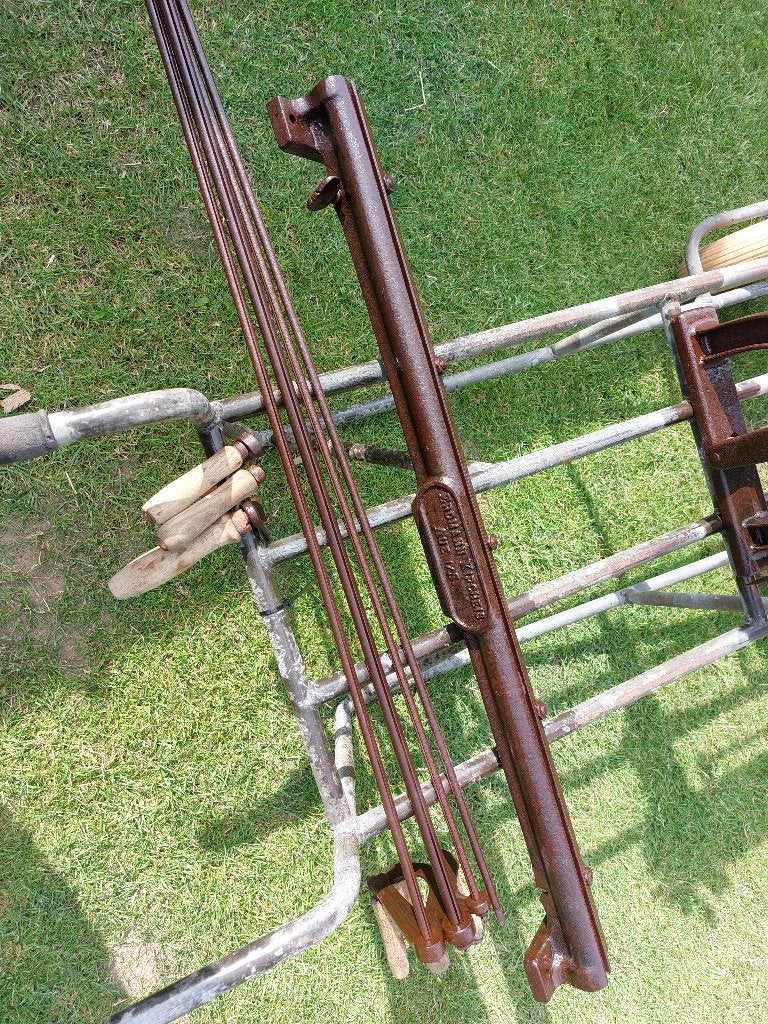 Kraalmachine - Kraalbank 1m - dakgoot - dakwerk - Gietijzer, Ophalen, Gebruikt, Overige typen, Overige merken