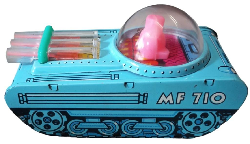 vintage TinToy space tank MF710., Ophalen of Verzenden