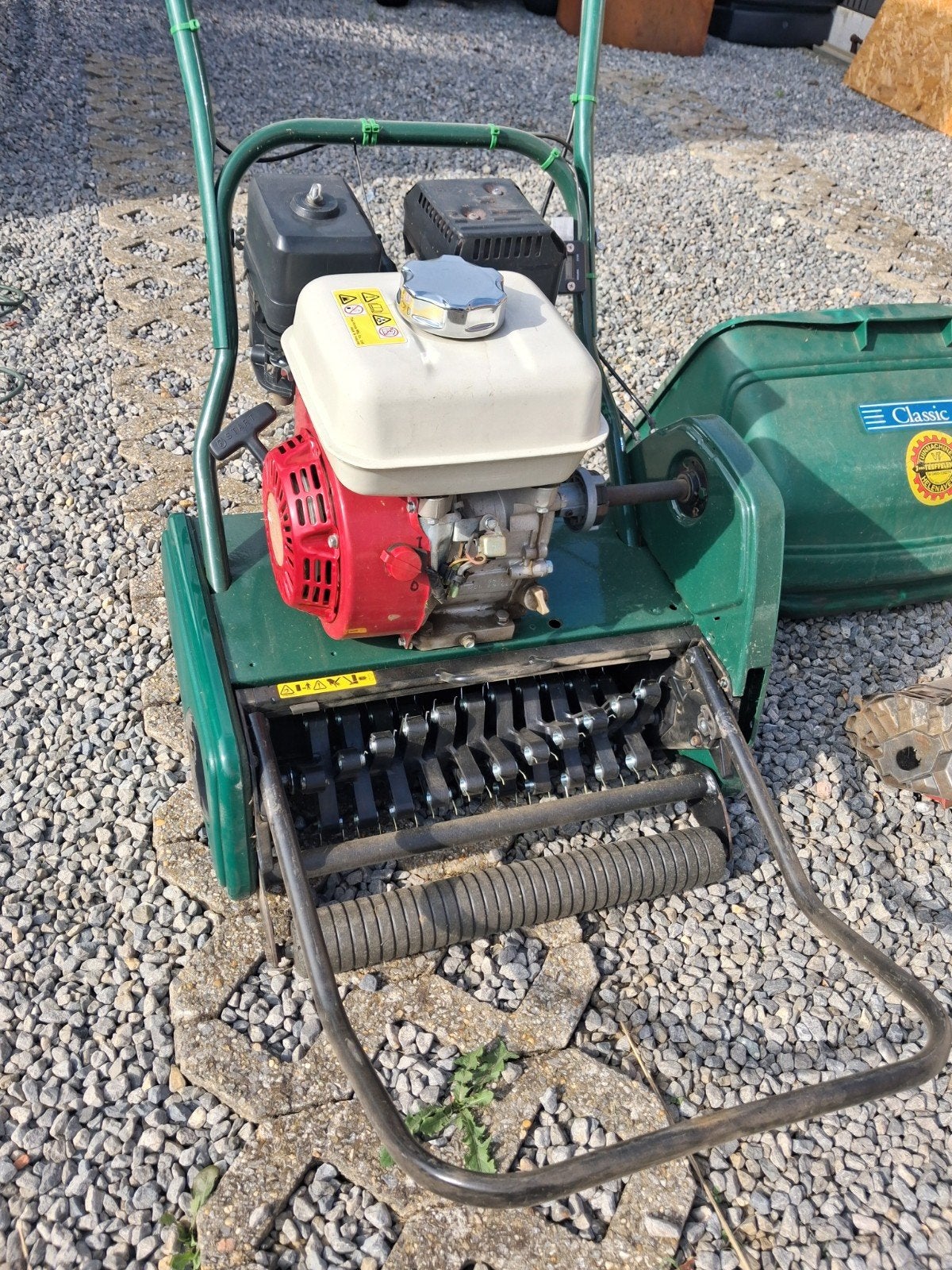 allet classic 17 kooimaaier, Tuin en Terras, Ophalen, Zo goed als nieuw, Opvangbak, Benzine-grasmaaier