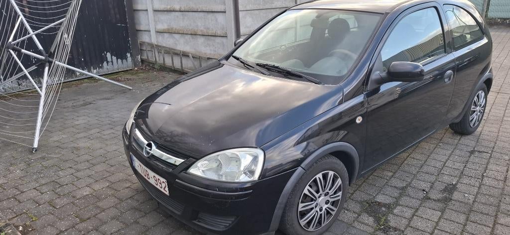 Opel Corsa C 1300cc diesel, Stof, Zwart, 4 cilinders, Zwart