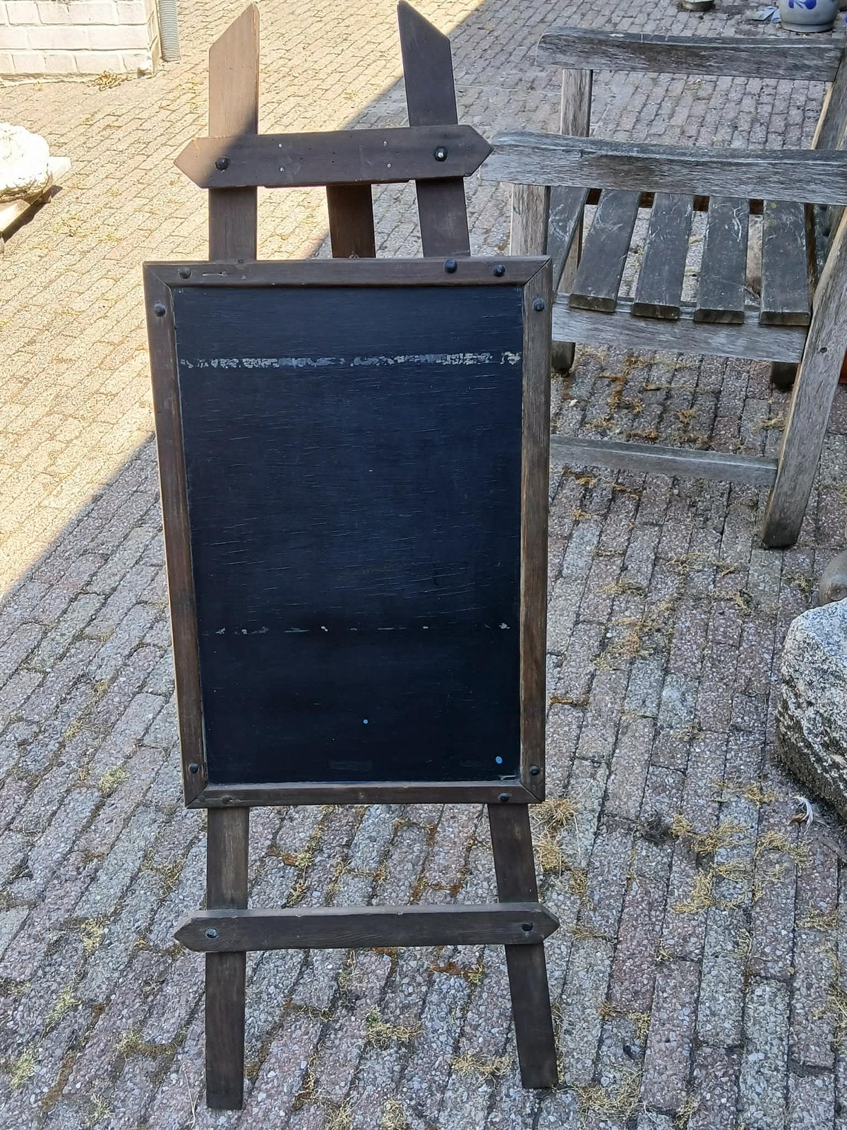 Oud krijtbord-ezel op staander, Divers, Tableaux noirs, Enlèvement, Comme neuf, Tableau noir