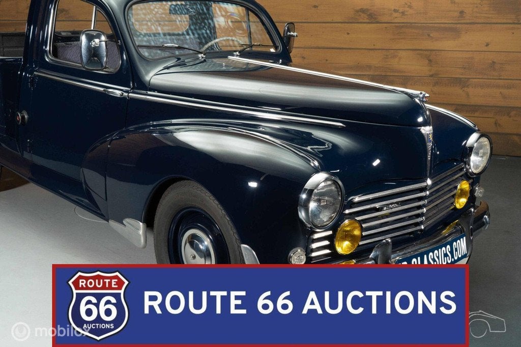 Peugeot 203 Pick Up | 1954 | Route 66 Auctions, Auto's, Oldtimers, Zwart, Bedrijf, Handgeschakeld, Overige carrosserie