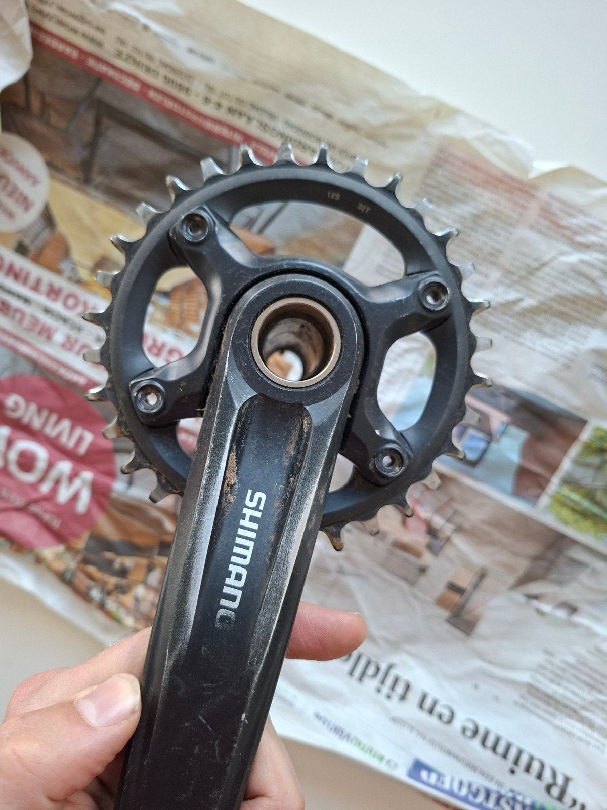 Crank mt-601 shimano 12 speed, Ophalen