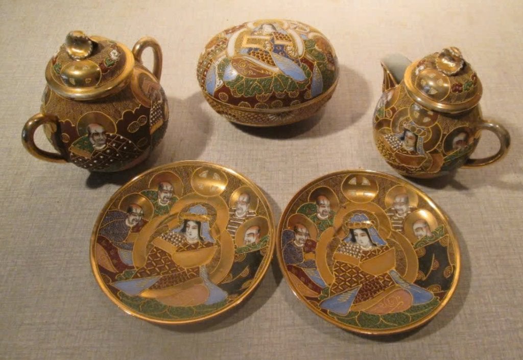 Mooi Oude Oosterse Servies onderdelen, Antiek en Kunst, Ophalen of Verzenden