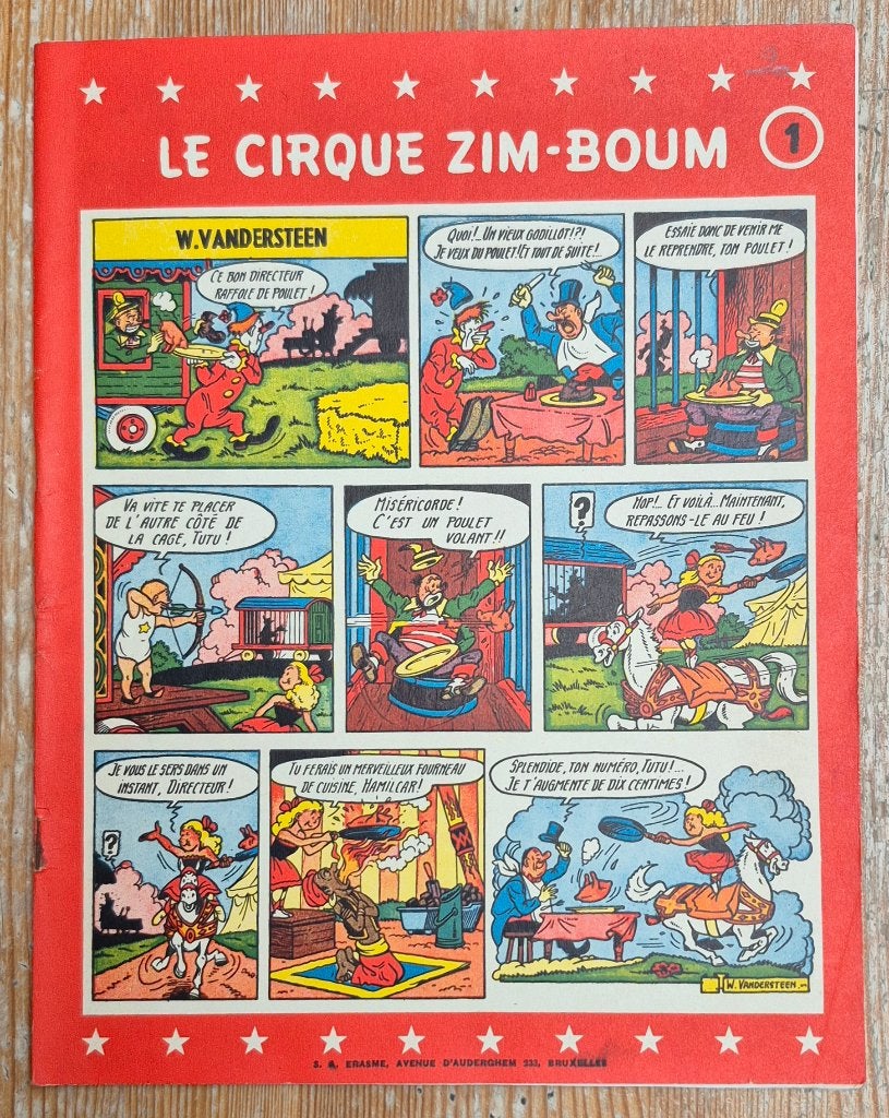 Le cirque Zim-Boum 1 EO 1958 Willy Vandersteen, Enlèvement ou Envoi, Willy Vandersteen, Une BD, Utilisé