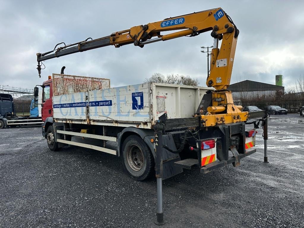 MAN TGM 18.280*202000KM*EFFER 12TM kraan, Auto's, MAN, Bedrijf, 2 deurs, Elektrische ramen
