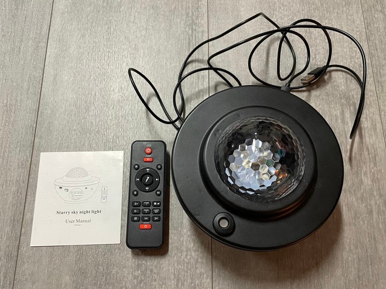 Starry sky night light projector met bluetooth speaker, Ophalen, Gebruikt