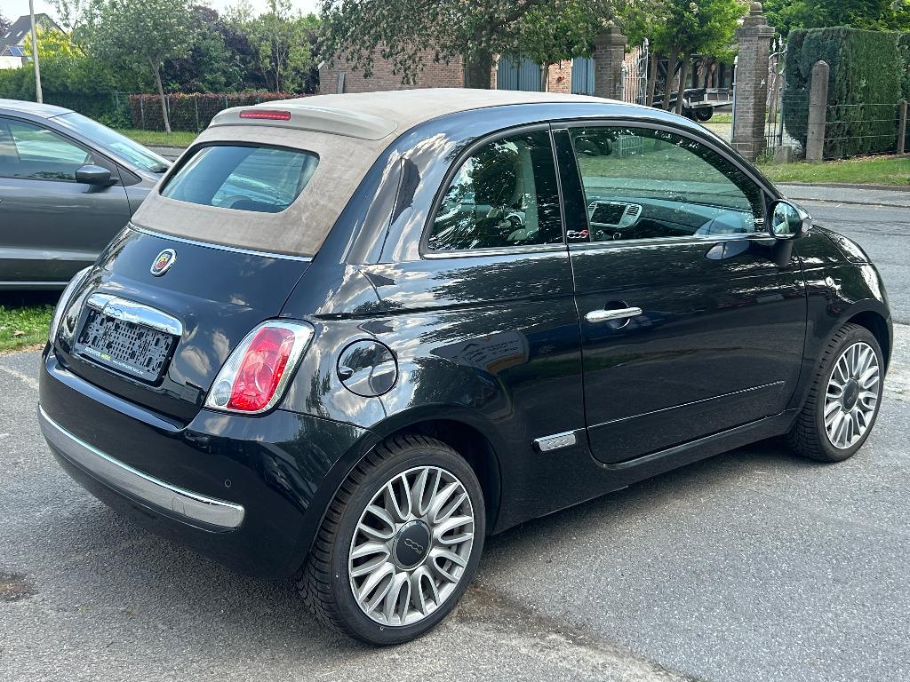 Fiat 500C, 0.9i, 2015, 126.360km, Camera, GPS, 12m Garantie, Auto's, Voorwielaandrijving, 4 zetels, Cabriolet, 875 cc