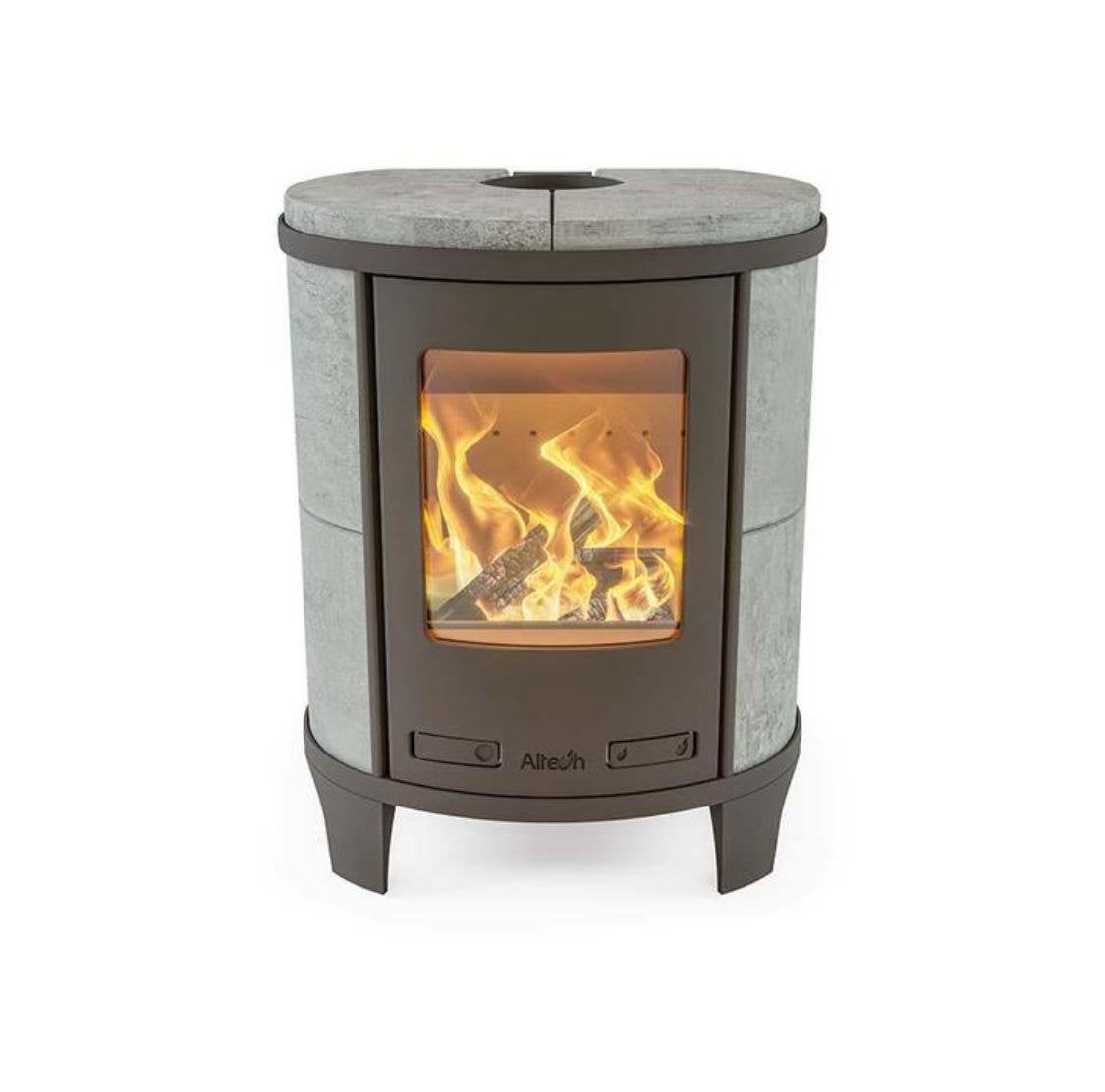 25162 Speksteenkachel Altech Ecosy Basic, Ophalen, Vrijstaand, Hout, Nieuw