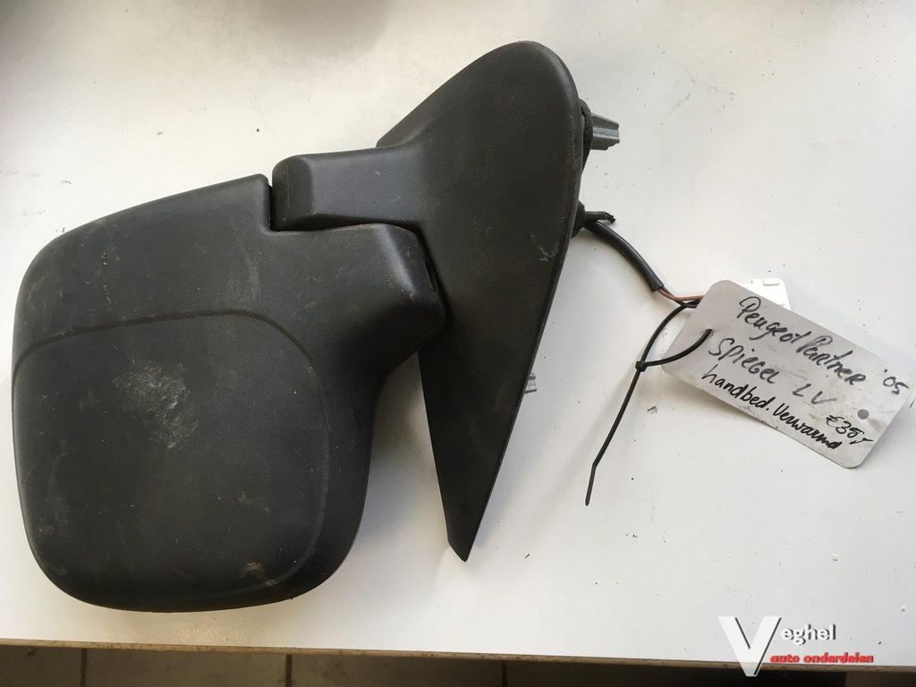 Peugeot Partner Spiegel Lv handbed verwarmd '05, Autos : Pièces & Accessoires, Rétroviseurs, Utilisé, Enlèvement ou Envoi
