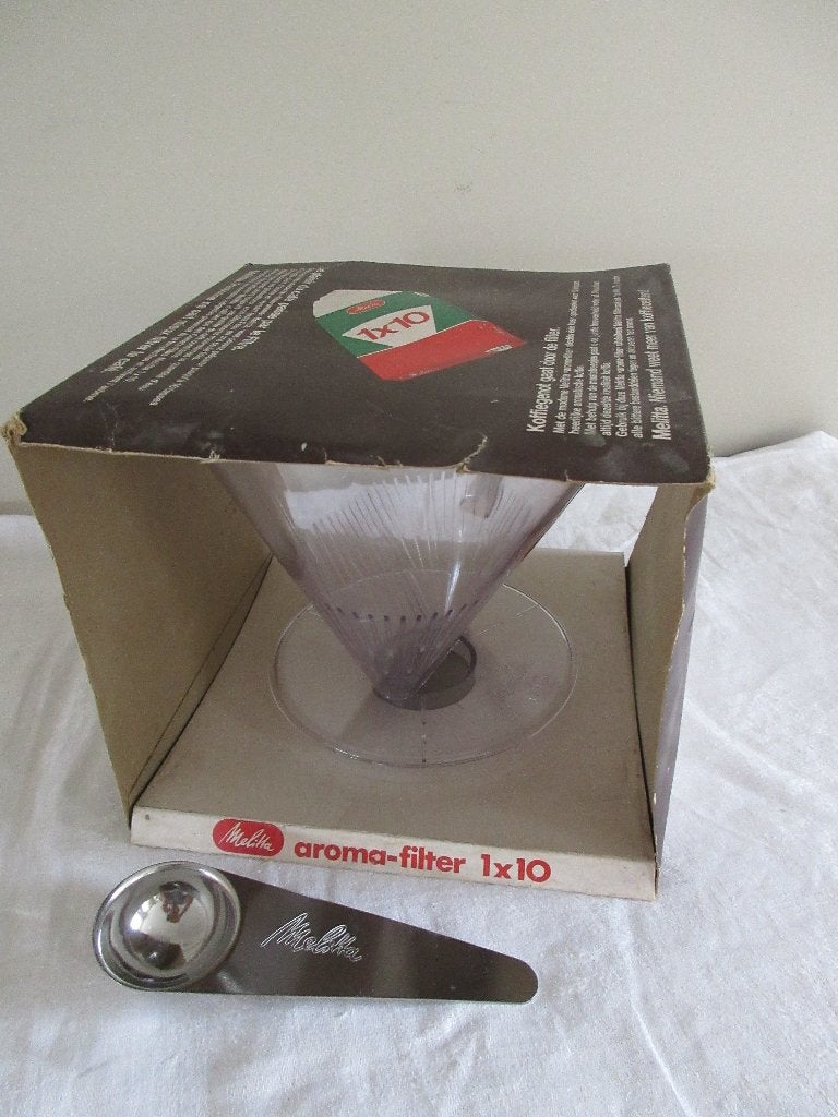 Koffiefilter MELITTA 1X10 in plastiek vintage 1980 Aroma, Antiek en Kunst, Ophalen