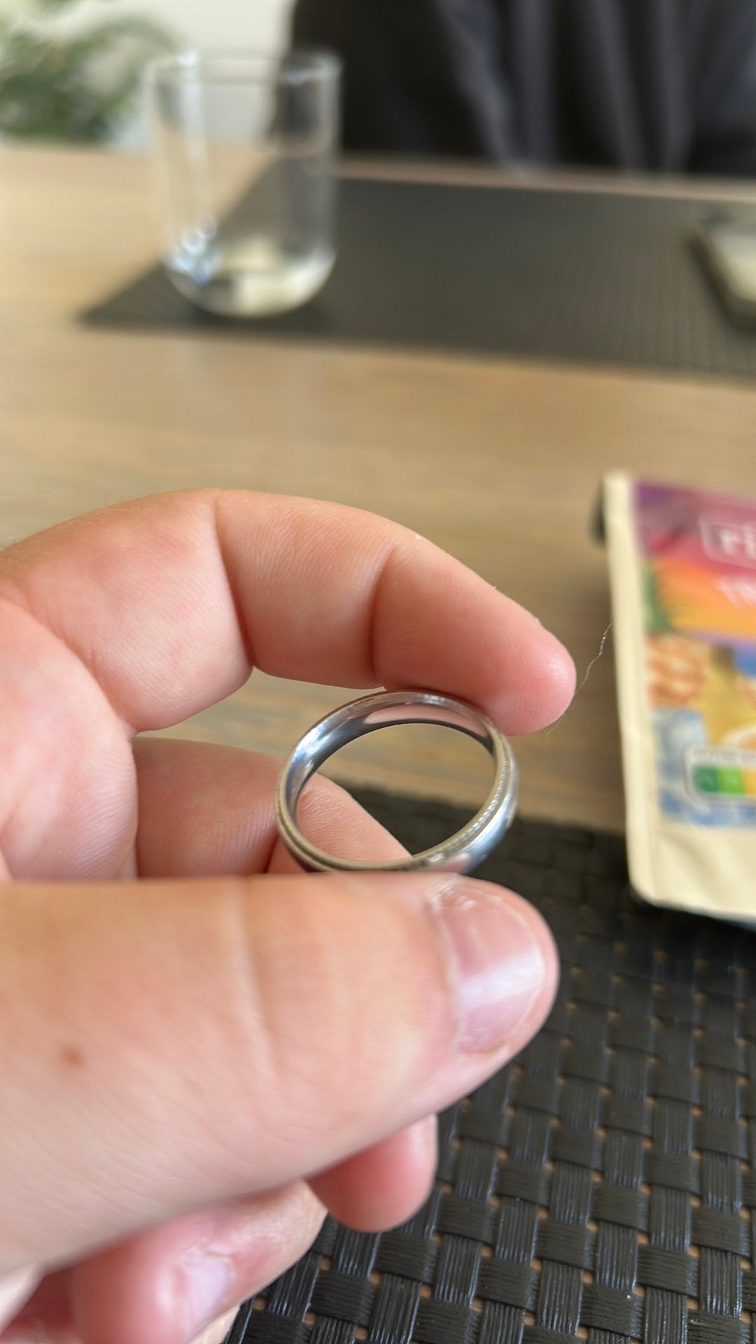 Ring, Handtassen en Accessoires, Ringen, Ophalen, Zo goed als nieuw, Zilver