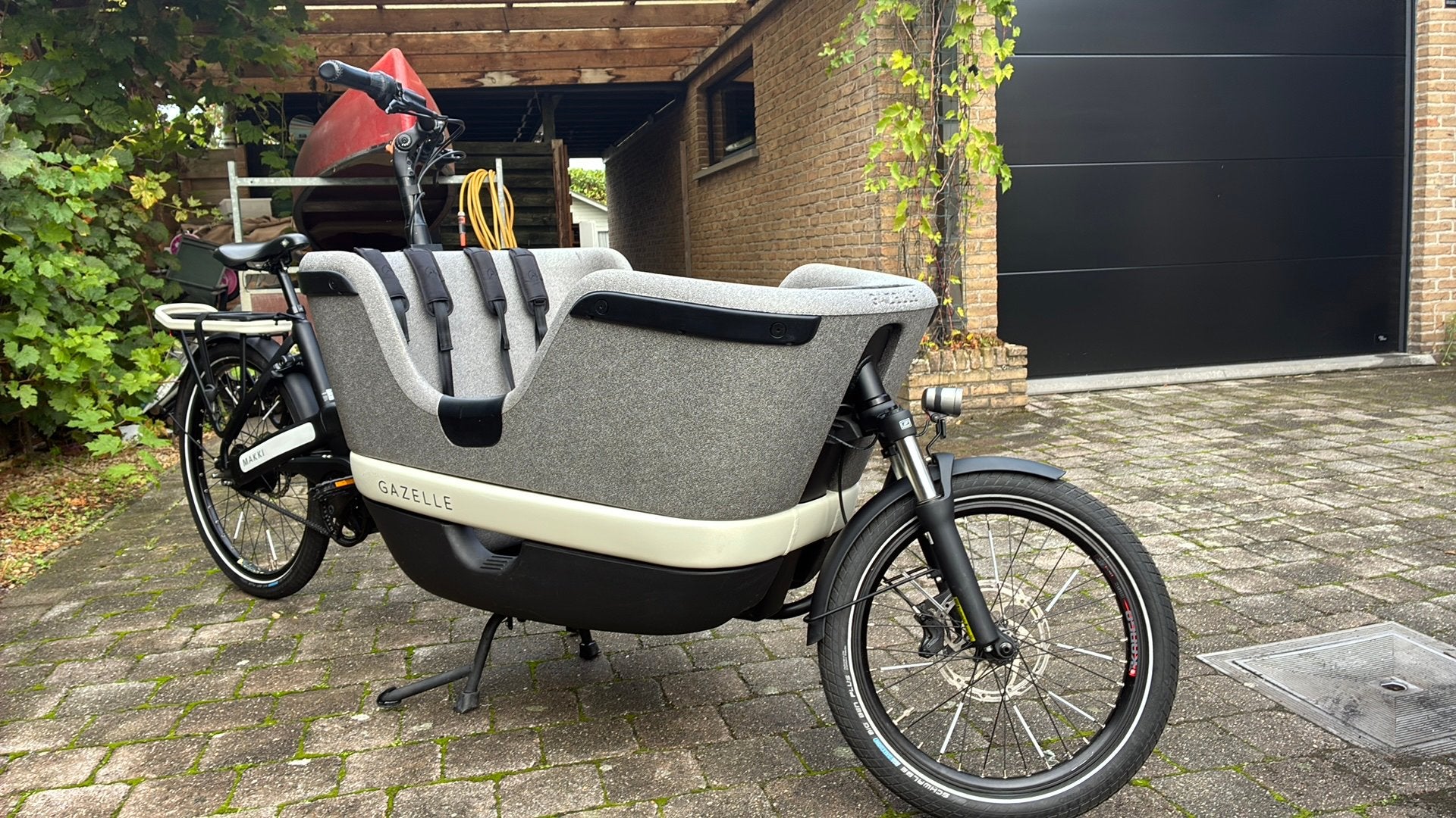 Elektrische Bakfiets Gazelle Makki, Vélos & Vélomoteurs, Enlèvement, Comme neuf, Gazelle