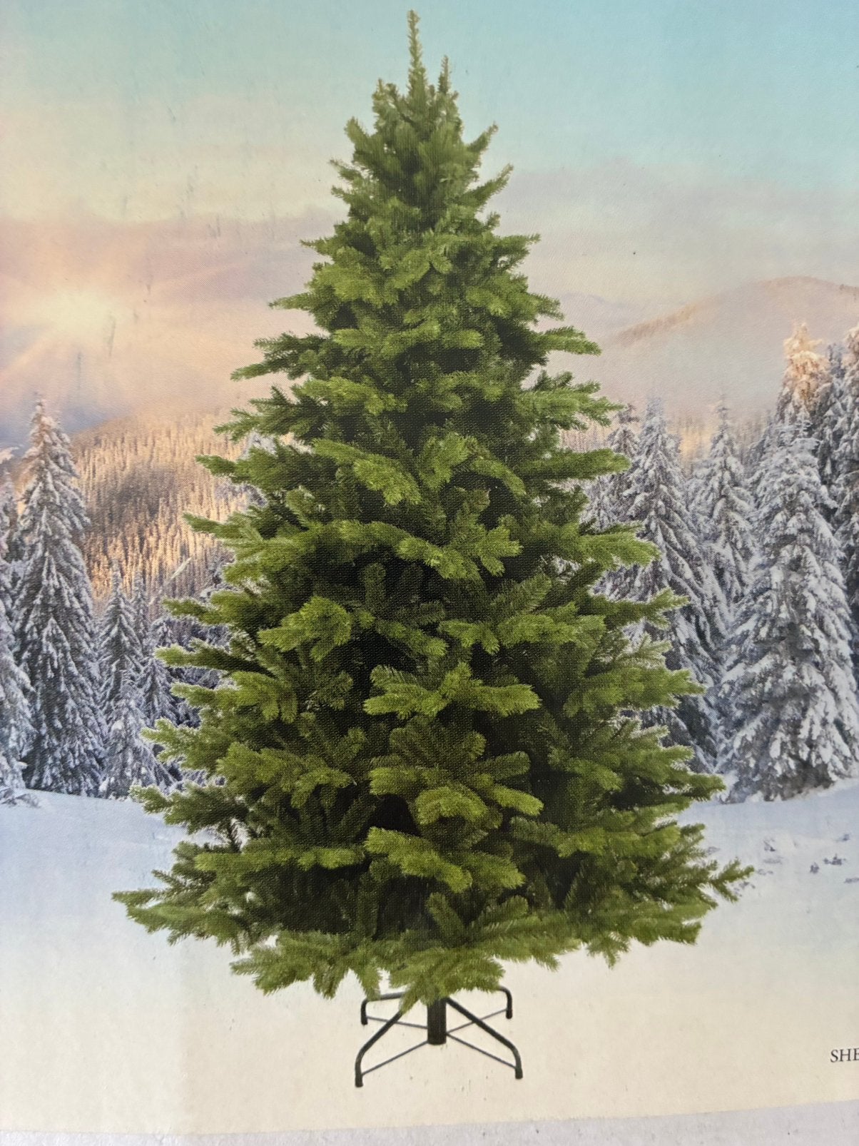 Kunstkerstboom 215 cm, Ophalen, Gebruikt