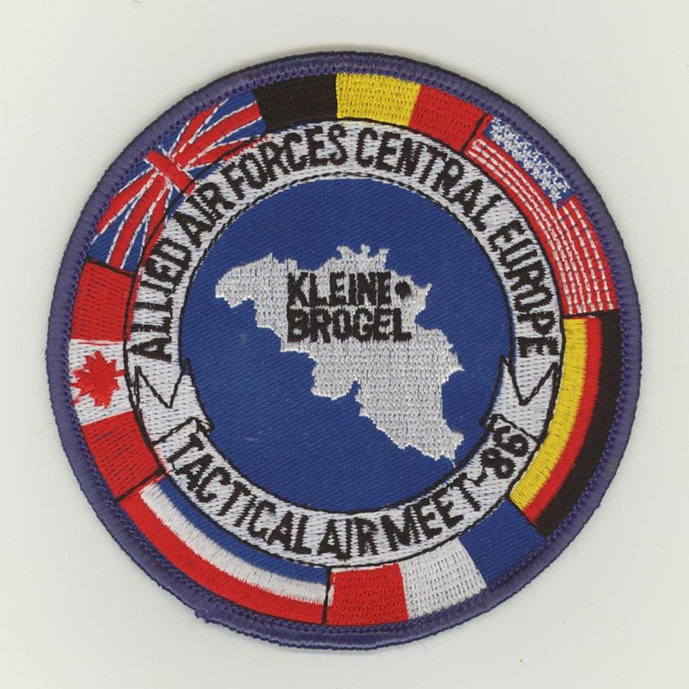 BAF NAVO luchtmacht patch TAM 1986 KLeine Brogel, Verzenden, Luchtmacht, Embleem of Badge