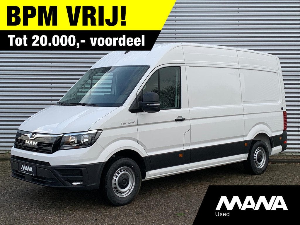 MAN TGE 3.140 L3H3 Automaat 140PK NIEUW MODEL Cruise control, Autos, Neuf, Achat, Entreprise, 3 places