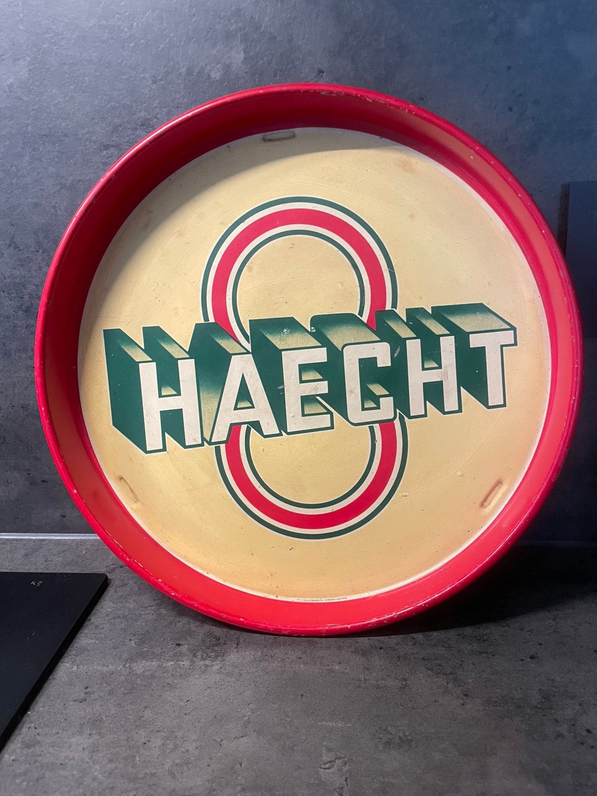 Blikke plateau haecht, Ophalen of Verzenden, Gebruikt, Reclamebord, Plaat of Schild