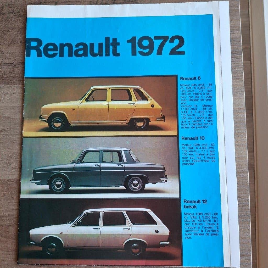 Nouveautés  Renault  1972, Boeken, Auto's | Folders en Tijdschriften, Ophalen of Verzenden, Nieuw, Renault