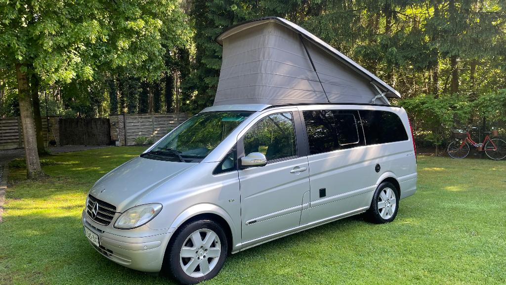 Mercedes Viano Marco-Polo -Westfalia 3.0 cdi  6 Plaatsen, Caravans en Kamperen, Mobilhomes, Koelkast, Diesel, Westfalia, Mercedes
