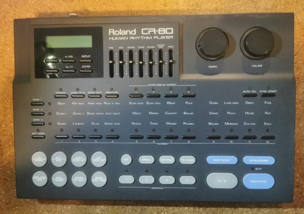 Roland CR-80, defect + 3 Style-Cards RN-CR TN-SC1, Muziek en Instrumenten, Ophalen of Verzenden, Gebruikt, Roland