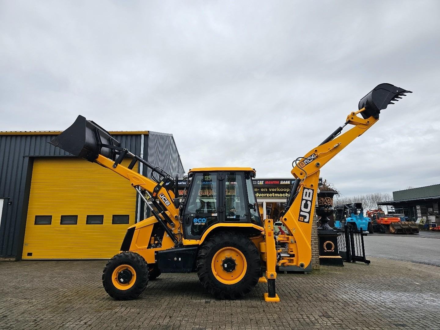 JCB 3DX PLUS WE1545, Graaflaadcombinatie
