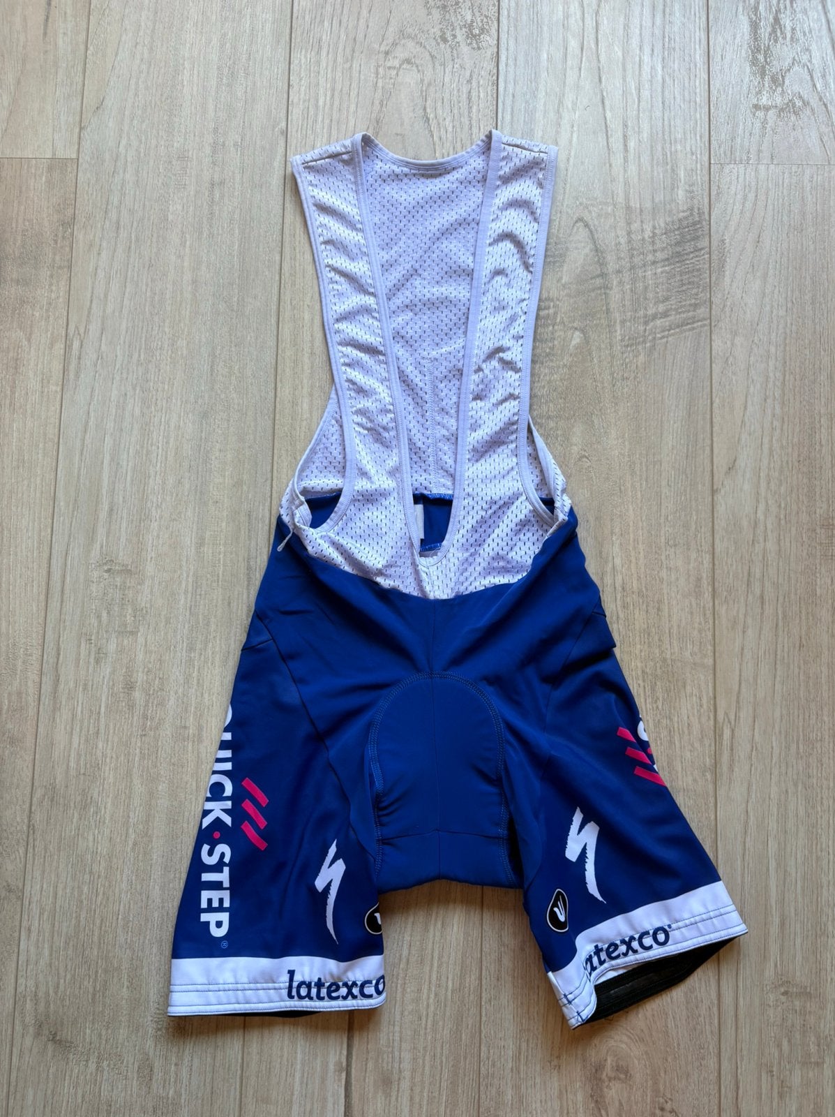 Koersbroek met bretels quick step floors Vermarc S/46, Fietsen en Brommers, Ophalen of Verzenden, Zo goed als nieuw, S, Heren