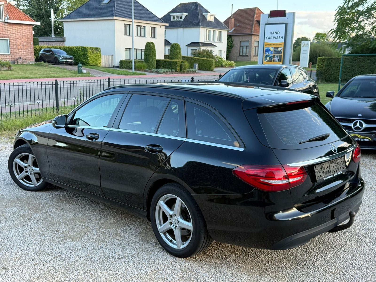 Mercedes C200d Break Automaat | Dealer Onderhouden | Navi, Auto's, Dealer onderhouden, 1800 kg, 4 cilinders, Zwart