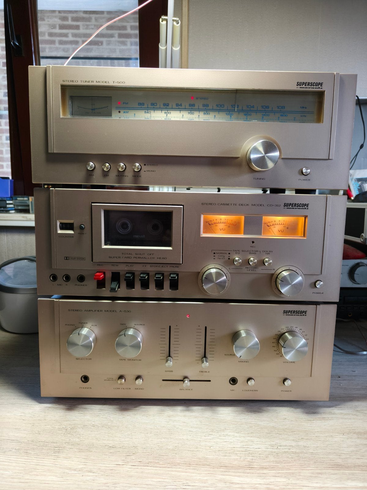 Kit Superscope, TV, Hi-fi & Vidéo, Chaîne Hi-fi, Deck cassettes ou Lecteur-enregistreur de cassettes, Enlèvement