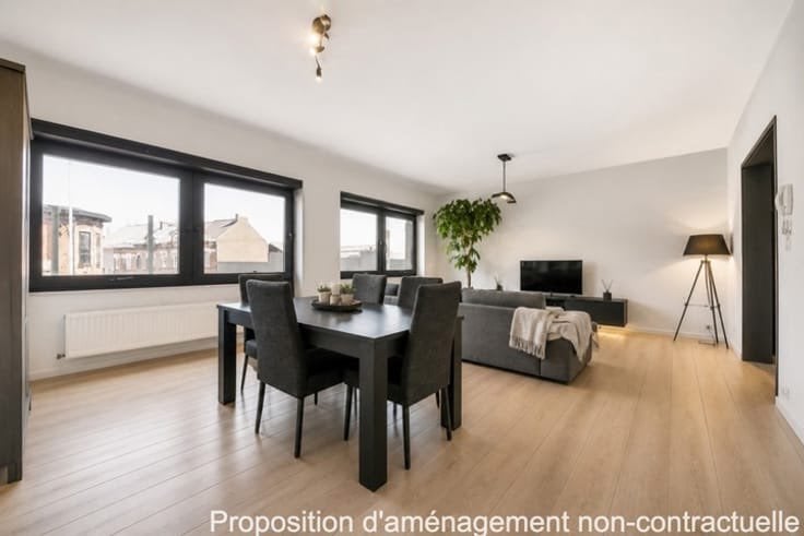 Appartement duplex à vendre La Louvière, Immo, Maisons à vendre, La Louvière, 141 m², 200 à 500 m², Province de Hainaut