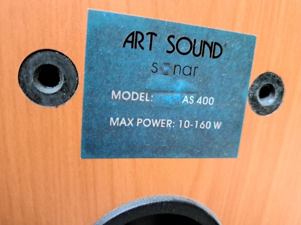 Art Sound Sonar AS 400 luidsprekers 160W, Autres marques, Comme neuf, Enlèvement, Haut-parleurs Frontaux, Arrière ou Stéréo
