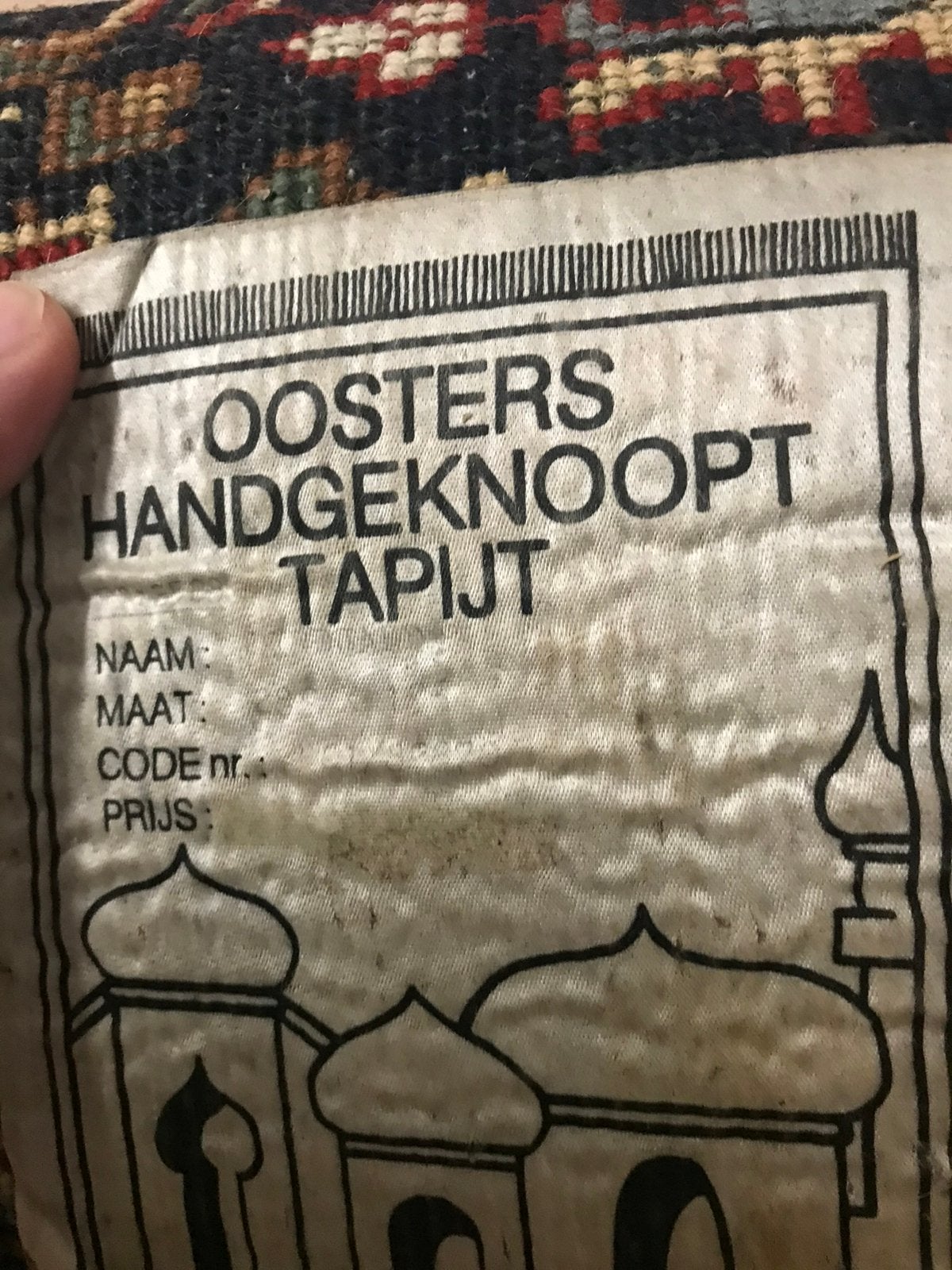 3 handgeknoopte tapijten., Huis en Inrichting, Ophalen, Zo goed als nieuw