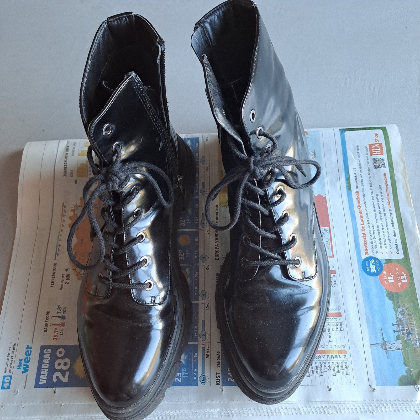 Bottines maat 38 zwart Stradivarius, Ophalen, Zwart