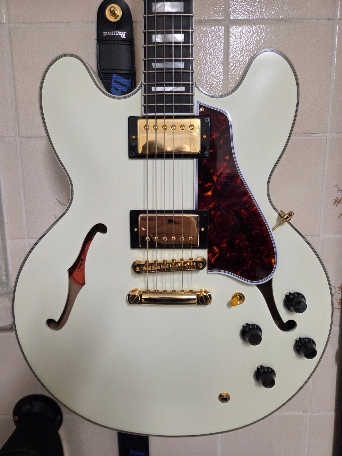 epiphone es355 1959 inspired by gibson custom, Musique & Instruments, Enlèvement, Comme neuf, Semi-solid body, Epiphone