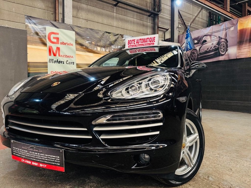 Porsche Cayenne 3.0D V6 Platinum Pack Chrono lederen GPS, Automaat, Zwart, Leder, 5 deurs