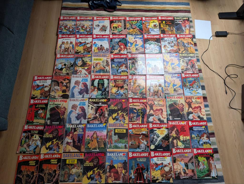 60 Bakelandt strips, Ophalen