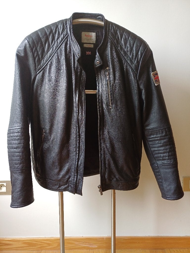 Pepe Jeans Lederen Biker vest – Maat M – In nieuwstaat, Heren, Jas | leer, Pepe Jeans, Ophalen of Verzenden