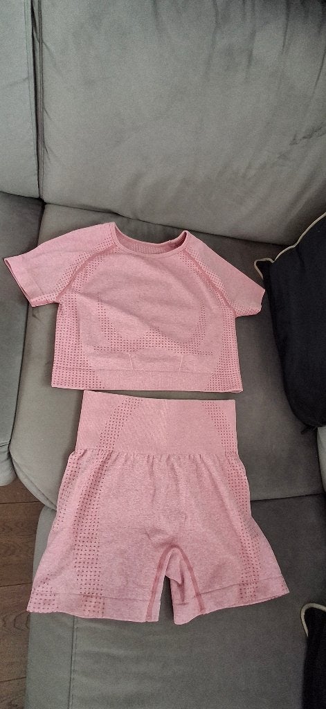 Topje en short mooie staat maat xs, Kleding | Dames, Ophalen, Maat 34 (XS) of kleiner, Roze